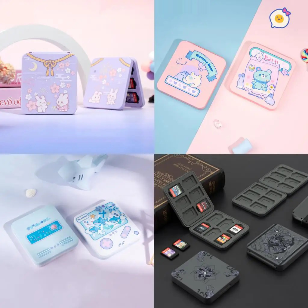 Gaming Accessories Box - Hard Shell การ์ดเกมกล่องเก็บป้องกันสําหรับ Nintendo Switch 2/NS
