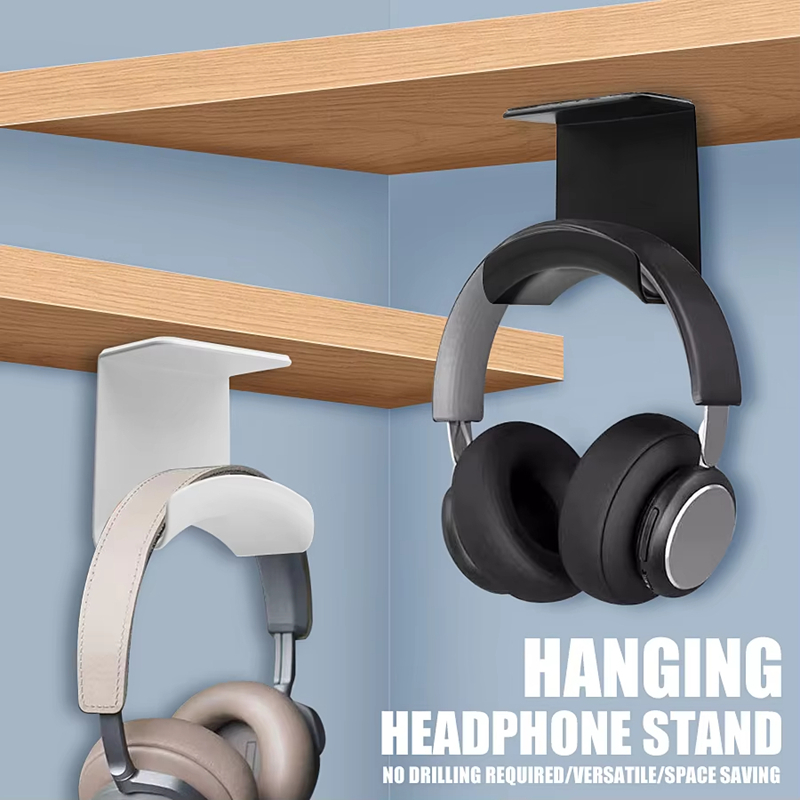 Gaming Accessories Holder - ขาตั้งหูฟังอเนกประสงค์แบบติดผนัง พลาสติก แขวนใต้โต๊ะ ที่วางหูฟัง รองรับหูฟังสำหรับเล่นเกม