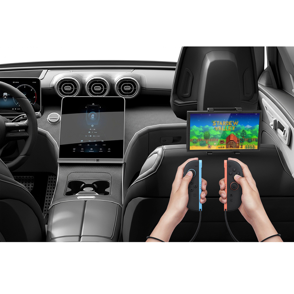 Gaming Accessories Mobile - ขาตั้งคอนโซลแบบพกพาสำหรับรถยนต์ ใช้ได้กับ Switch 2/Switch/OLED, ขายึดปรับระดับได้ รุ่น