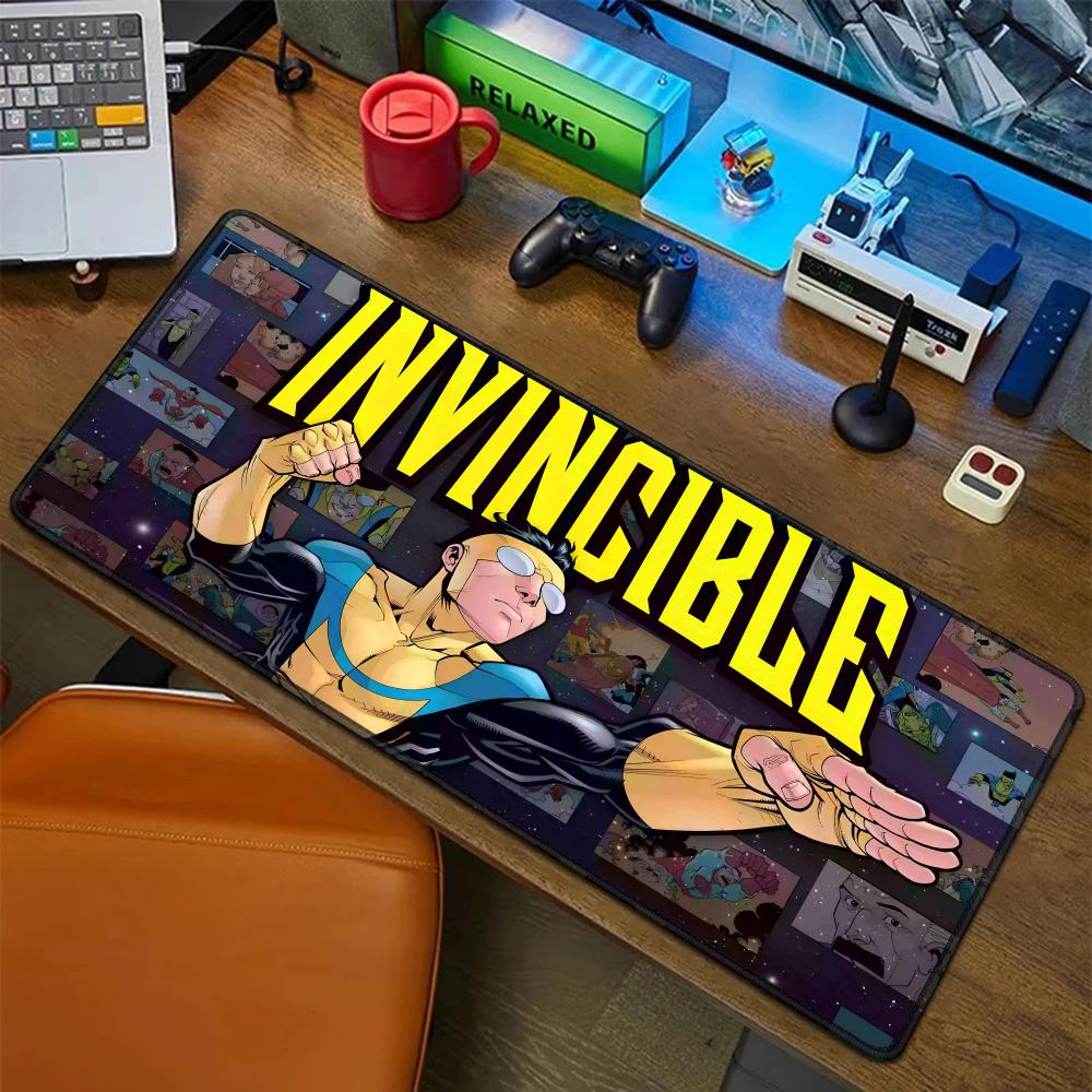 Gaming Accessories Images - ภาพการ์ตูน I-InvincibleS แผ่นรองเมาส์แผ่นยางแล็ปท็อป Xxl แผ่นรองเมาส์โน้ตบุ๊คเกมเมอร์โต๊ะคอมพิวเตอร์อุปกรณ์เสริมสำหรับเล่นเกม
