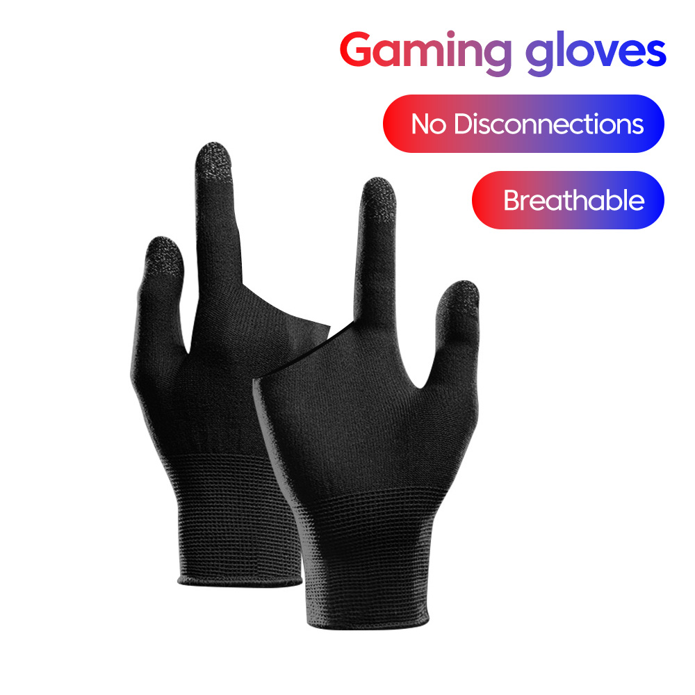 Gaming Accessories Mobile - ถุงมือเล่นเกม 2/5 นิ้ว ระบายอากาศได้ สำหรับเกมเมอร์ ถุงมือเล่นเกมมือถือแบบไม่เป็นรอยขีดข่วน