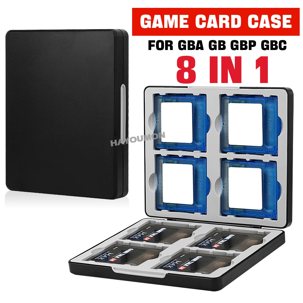 Gaming Accessories Box - กล่องเก็บการ์ดเกมแบบพกพา 8 ใน 1 สำหรับ GBA/GB/GBP/GBC