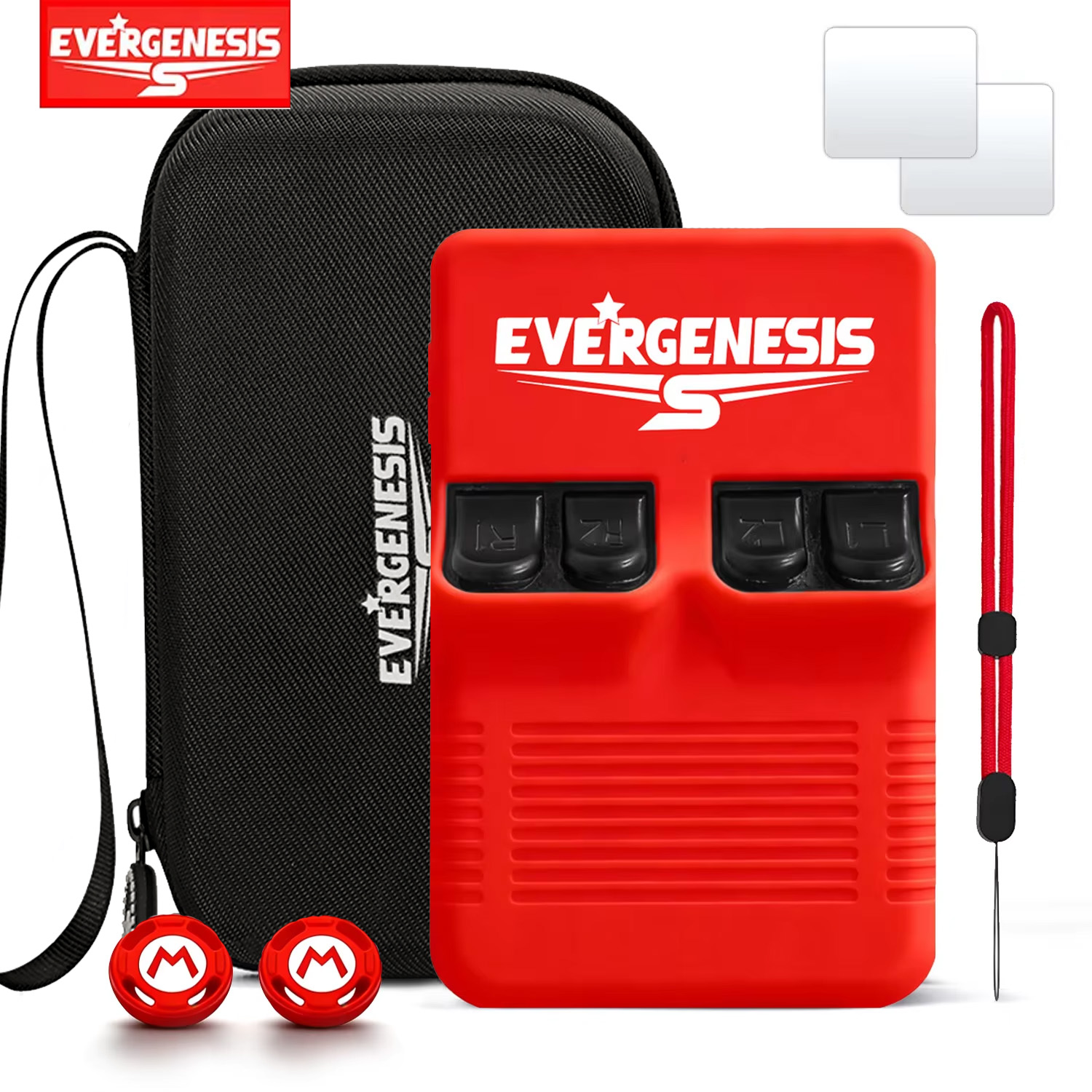 Gaming Accessories Mobile - ชุดเคสป้องกัน R36S สำหรับเครื่องเล่นเกมพกพา R36S ซิลิโคนครอบ กระเป๋า