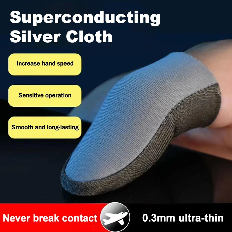 Gaming Accessories Mobile - 1 คู่ใหม่หน้าจอสัมผัสนิ้วมือสําหรับ PUBG Ultra-thin Breathable Sweatproof