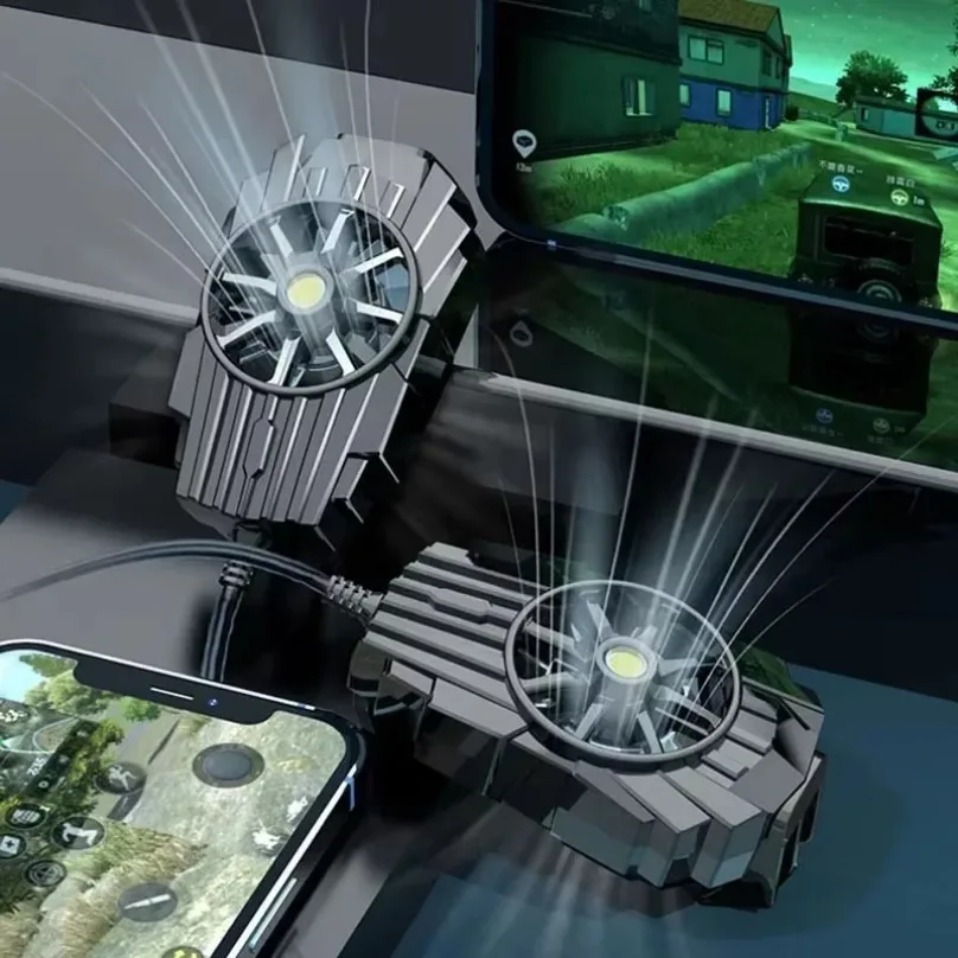 Gaming Accessories Mobile - คลิปหนีบหลังแบบพกพา ระบบระบายความร้อนด้วยอากาศขนาดเล็ก สำหรับโทรศัพท์มือถือ iPhone 15 IOS