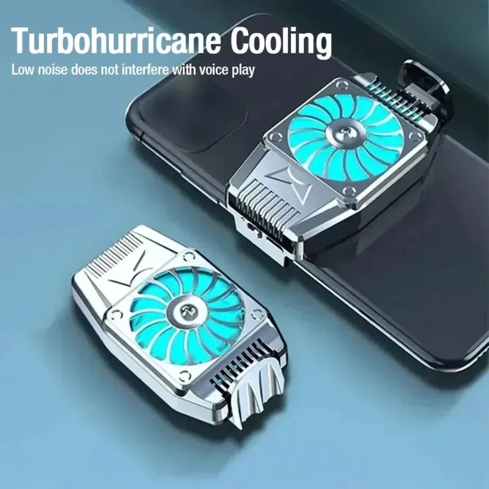 Gaming Accessories Mobile - คลิปหนีบหลังแบบพกพา ระบบระบายความร้อนด้วยอากาศขนาดเล็ก สำหรับโทรศัพท์มือถือ iPhone 15 IOS