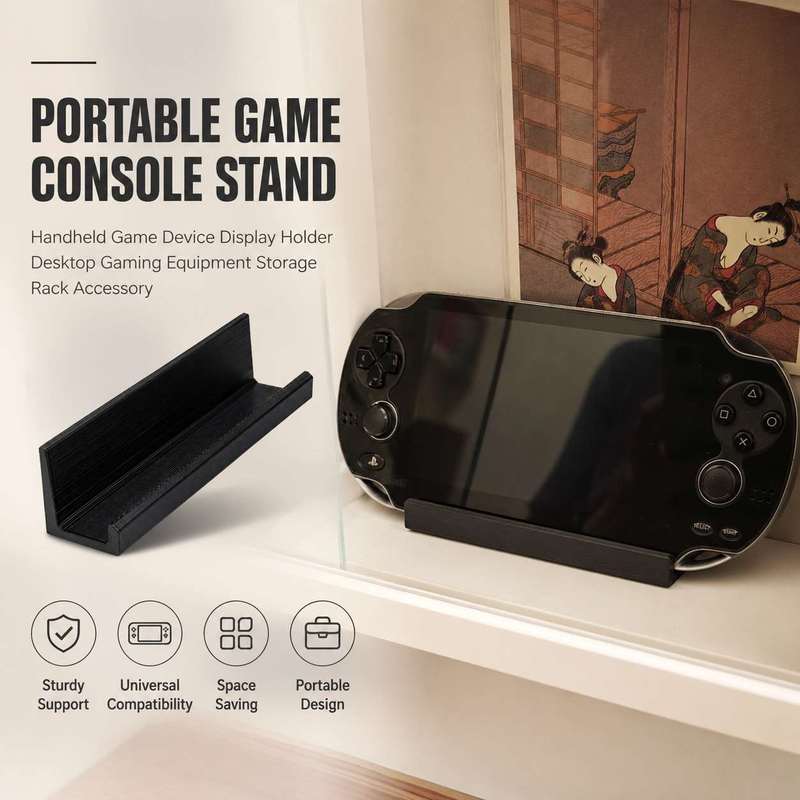 Gaming Accessories Holder - ขาตั้งเครื่องเล่นเกมพกพา ที่วางอุปกรณ์เกมมือถือ ที่วางโชว์อุปกรณ์เกมบนโต๊ะ อุปกรณ์จัดเก็บอุปกรณ์เกม