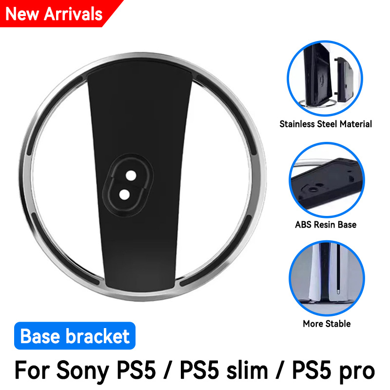 Gaming Accessories Mobile - ใหม่ขาตั้งโลหะคอนโซลพร้อมสกรูสําหรับ PS5 Slim/PS5 PRO แนวตั้งจัดเก็บอุปกรณ์เสริมสําหรับเล่นเกม