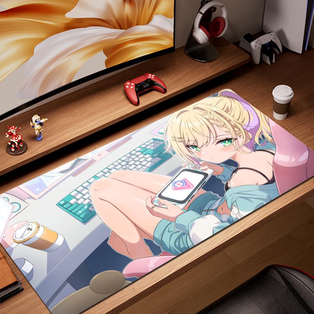 Gaming Accessories Companies - แผ่นรองเมาส์ HYBXAXC อุปกรณ์เสริมคอมพิวเตอร์ แผ่นรองคีย์บอร์ด Kurumi Noah