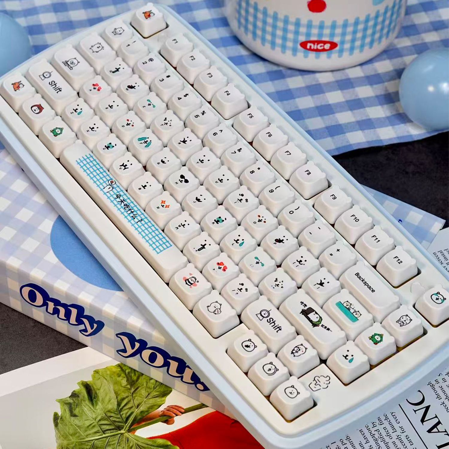 คีย์แคปการ์ตูนหมีน่ารักแบบ PBT - Gaming Accessories In Japan บทวิจารณ์และราคา