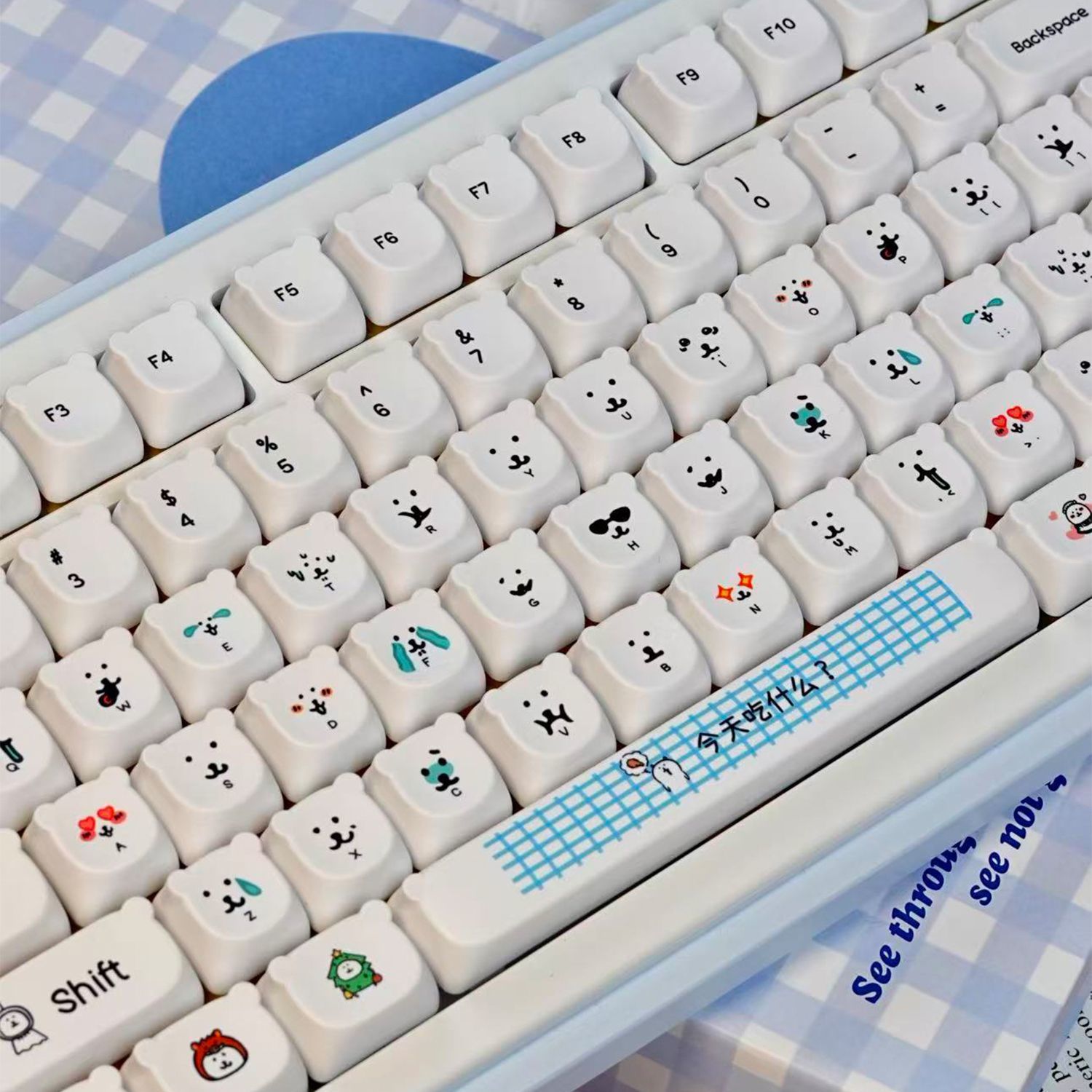 คีย์แคปการ์ตูนหมีน่ารักแบบ PBT - Gaming Accessories In Japan บทวิจารณ์และราคา