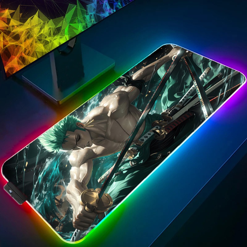 ONE PIECE Zoro Mouse Pad RGB อ - Gaming Accessories Computer บทวิจารณ์และราคา